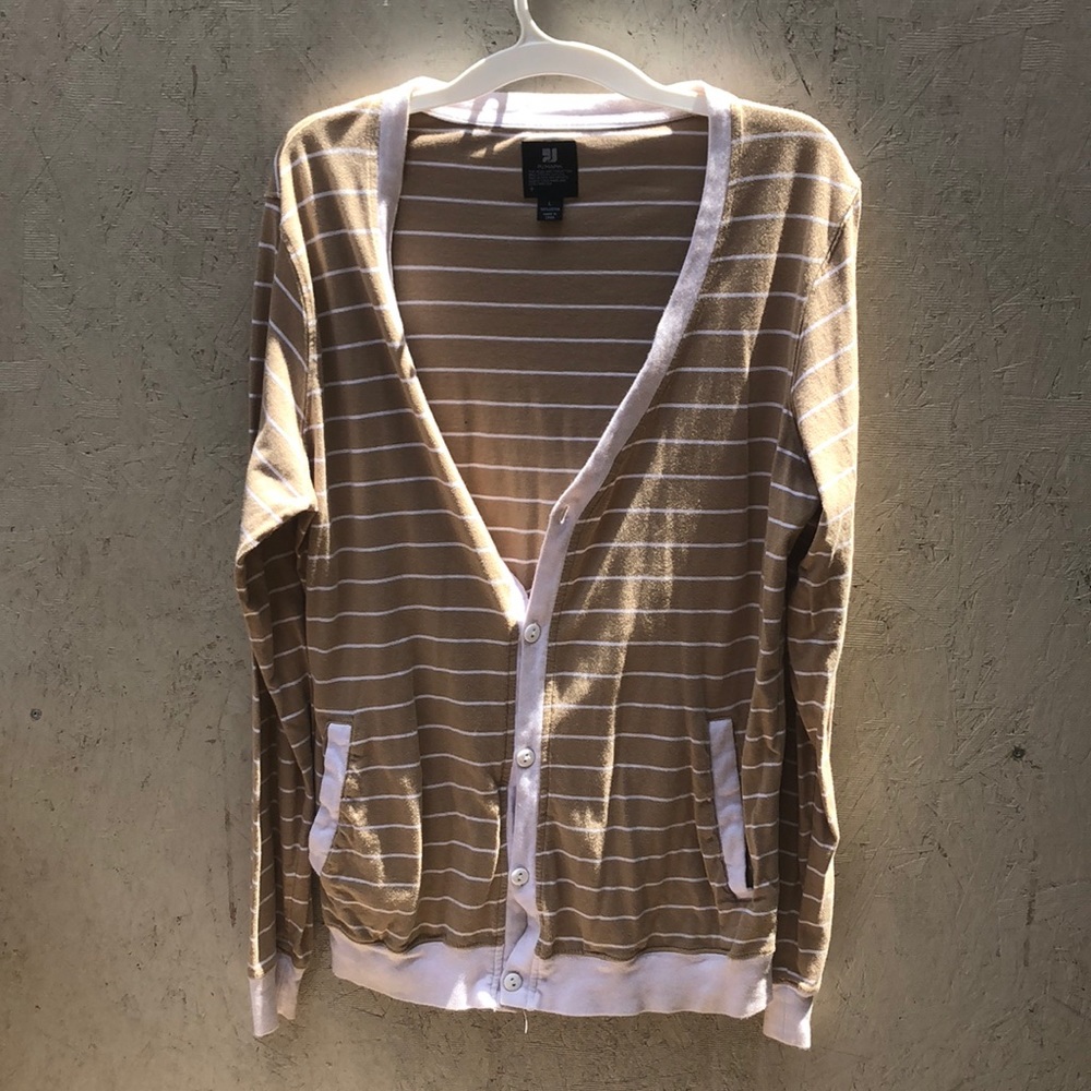 Tan cardigan